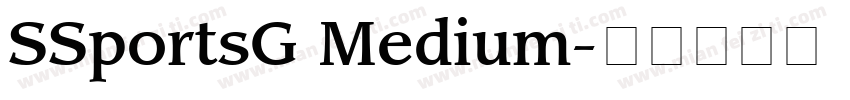 SSportsG Medium字体转换